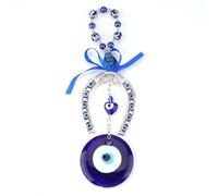 Blue Evil Eye, Turkish Blue Eye Hamsa Amulet Wall Hanging Ornament for Home Office Car Housewarming Gift Good Luck Protection Decoration Spiritual Symbol