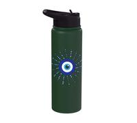 Blue Evil Eye Turkish Mystic Symbol Stainless Steel Insulated Water Bottle