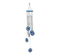 Blue Evil Eye Wind Chime, Soothing Wind Tones, 60cm, Mobile Evil Eye Blessing Windcatcher, Balcony Spiritual Chime, Symbolic Protection And Style, For Patios, Balconies, Gardens, Or Indoor Corners.