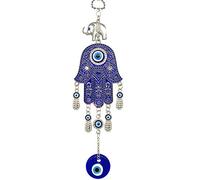 Blue Evil Eye with Hamsa Hand Protection Hanging Decoration (with Betterdecor Pouch) -028