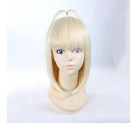 Blue Exorcist Mens Shiemi Moriyama Cosplay Wig Light Golden Bobo High Temperature Fiber Hair Anime Costume Role Play Wigs