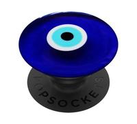 Blue Eye Protection Charm Design Spiritual Nazar Theme PopSockets Swappable PopGrip