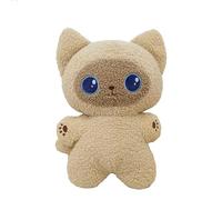 Blue-Eyed Cartoon Cat Plush Toy | Stuffed Kitty Animal Doll with Soft Fleece Texture | Cute Plush Figure | 40cm Cozy Companion for Kids and Bedroom Décor