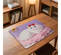 Blue-Eyed Cat Desk Mat Washable Table Protector Waterproof Table Cover Protector Desk Placemats Heat Resistant Non-Slip Desks Cover for Desktop, Coffee Dining Tables 60x50cm