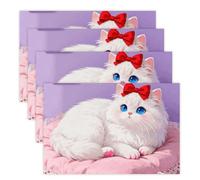 Blue-Eyed Cat Placemats Set 30x45cm*4 Heat Resistant Washable Placemat Waterproof Table Placemats Non-Slip Wipeable Tables Mat Kitchen Place Mats for Dining Party Home Decor