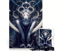 Blue-Eyed Queen Adults 1000 Piece Jigsaw Puzzle Memory Ability Soft Distraction Secure Join Festive Surprise (38X26CM)