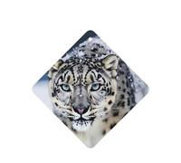 Blue Eyed Snow Leopard Car Air Fresheners 6 Pcs, Funny Hanging Car Air Fresheners Cute Long Lasting Scented Mirror Hanging Decoration Ornaments Gift Interior Decor Accessories For Men Women
