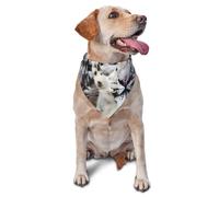 Blue Eyed Snow Leopard Dog Bandana Pet Scarf Accessories for Small Medium Dogs Cats Photo Prop, Triangle Pet Bandanas Adjustable Puppy Bib Washable Dog Kerchief Puppy Neckerchief