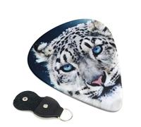 Blue Eyed Snow Leopard Guitar Pickfor Pickups For Acoustic Electric Guitar Bass Ukulele