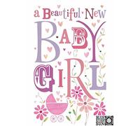 Blue Eyed Sun A Beautiful New Baby Girl Greeting Card