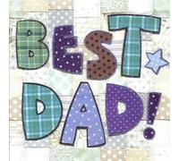 Blue Eyed Sun - Patch It Up Range - 'Best Dad!' Father's Day Card