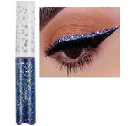 Blue Eyeliner, Glitter Coloured Liquid Eyeliner, Shimmer Metallic Sparkly Eye Liner Waterproof Long Lasting Quick Dry Eye Liners Eyeshadow Eye Makeup for Women and Girls