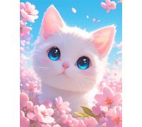 Blue Eyes 300 Piece Jigsaw Puzzles for Adults, Colourful, Challenging & Brainteasing Adult puzzles 300 Pieces Cat, Fun jigsaws for The Whole Family 16x11 inch