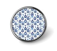 Blue Eyes A Print Enamel Pins for Backpack - Cute Jacket Coat Hat Bags Badge Pins, Funny Unique Novelty Button Pin Women Men Fashion Jewelry Accessories