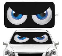 Blue Eyes Car Windshield Sun Shade Foldable Sunshade Front Window Cover Sun Visor Protector Accessories for Truck SUV (64x32 inches)