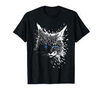 Blue Eyes Graphic Butterfly Art Maine Coon Cat Dad T-Shirt