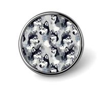 Blue Eyes Husky Print Pins for Backpack - Enamel Pins Cute Jacket Coat Hat Bags Badge Pin, Funny Novelty Unique Button Pin Women Men Fashion Jewelry Accessories