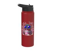 Blue Eyes Mothman Bubble Tea Kawaii Boba Tea Stainless Steel Insulated Water Bottle