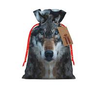 Blue Eyes Wolf Christmas Bags Friend Party Presents Gift Birthdays Weddings Happy Halloween Snacks Hamper