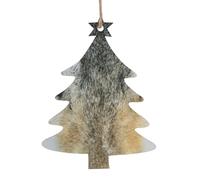 Blue Eyes Wolf Christmas Wooden Ornaments Xmas Tree Decorations Pendant With Rope New Year Home Holiday Party