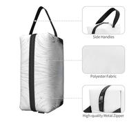 (Blue Eyes Wolf) Print Large Travel Toiletry Bag - 600d Oxford Fabric, Foam Padding, Gym & Weekend Trip Organizer