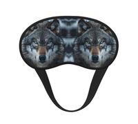 Blue Eyes Wolf Sleeping Mask for Adults Blackout, Comfortable Eye Mask Blocking Light for Travel, Yoga