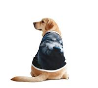 Blue Eyes Wolf1 Print Dog Shirts for Pet, Soft Breathable Vest Lightweight Stretchy Pet T-Shirt for Medium Dog