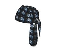 Blue Eyes Wolf1 Print Wide-Fit Cycling Cap Quick-Drying Universal Running Outdoor Sports Hiking Head Cover