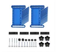 Blue Feather Board for Woodworking Router Tables - ABS Plastic DIY Workbench Extension with 28-Piece Kit, Precise Safety Control & Stable Support