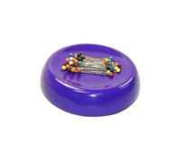 Blue Feather Grabbit Magnetic Pincushion with 50 Pins, Purple