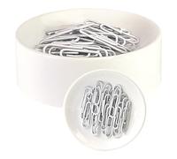Blue Feather Products Clipwell Magnetic Paper Clip Holder - White