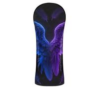 Blue Feathers Angel Wings Love Heart Shsn Golf Cover Headcovers with Interchangeable No. Tags for Hybrid putter cover