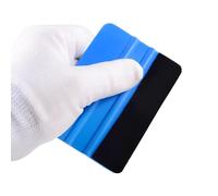 Blue Felt Edge Squeegee Applicator for Car Vinyl Wrap Stickers Window Tint Wrapping Film Smooth Bubble Free Application Plastic Tool Auto Detailing Home Use Signage Installation
