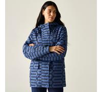 Blue female 10 Regatta Women's Waterproof Orla Kiely Mid Length Jacket Blue, Size: 10