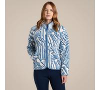 Craghoppers Womens Dante Full Zip Fleece: Dark Nimbus Blue Print: 16 S