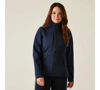 Blue female 22 Regatta Professional Women's Waterproof Octagon II Printable 3 Layer Membrane Softshell Jacket Blue, Size: 22