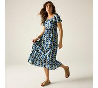 Blue female 8 Regatta Orla Kiely Midi Summer Dress Blue, Size: 8
