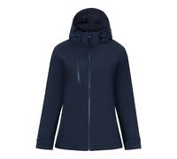 Blue female 8 Regatta Professional Women's Waterproof Venturer 3-layer Printable Hooded Softshell Jacket Blue, Size: 8