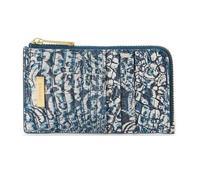 Blue Filigree Melbourne Leather Wallet by BRAHMIN, Blue Filigree Melbourne, 3 W X 5 H X 0.5 D, V36176040001336