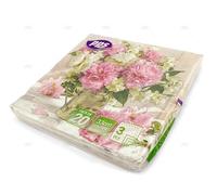 Blue Finch 40 3-Ply Pink Flowers Design Tissue Paper Napkins Serviettes for Decoupage Lunch 33cm x 33cm - Pack of 20 x2 for Party, Lunch, Picnic (Pink Flowers Design)