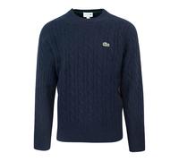 Blue Finezza Jumper 100% Wool - male - Lacoste - Round-neck Knitwear - Blue - M - Knitwear M