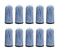 Blue, Finger Cots Cut Resistant Protection, 10 Pieces Reusable Finger Thumb Guards for Work, Kitchen, Garden, Sculpture, Anti-Slip Finger Protectors