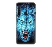 Blue Fire Grim Wolf Case Cover For Samsung Galaxy A9 (2018), A9 Star Pro, A9s