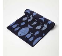 Blue Fish 100% Recycled Cotton Beach Towel