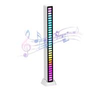 Blue Fish RGB Voice-Activated Rhythm Light | Sound Sensor LED Light Strips,Built-in Mic Colorful Lights 32 Bit Music Level Control Rhythm Lights for Entertainment, PC, TV, Room Decoration