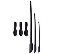 Blue Fish Silicone Spatula Set - Two-Sides Hardened Sturdier Silicone Spatula - Small Spatulas Tiny Scraper for Jar, Kitchen Bottles, Cosmetics