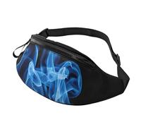 (Blue Flame) Fanny Pack Waist Bag Adjustable Shoulder Strap Bum Bag for Men Women Travel Hiking Running