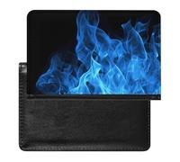 Blue Flame Passport Holder Cover Passport Cover Protector Essentials with Credit Card Slots Slim Travel Wallet Covers Documents Organizer Protector for Man&Women