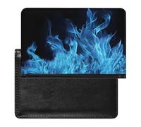 Blue Flame Passport Holder Cover Passport Cover Protector Essentials with Credit Card Slots Slim Travel Wallet Covers Documents Organizer Protector for Man&Women