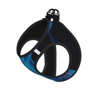 Blue Flame Print Dog Harness,Pet Leash Vest,Adjustable And Reflective Vest,For Small To Medium Dogs